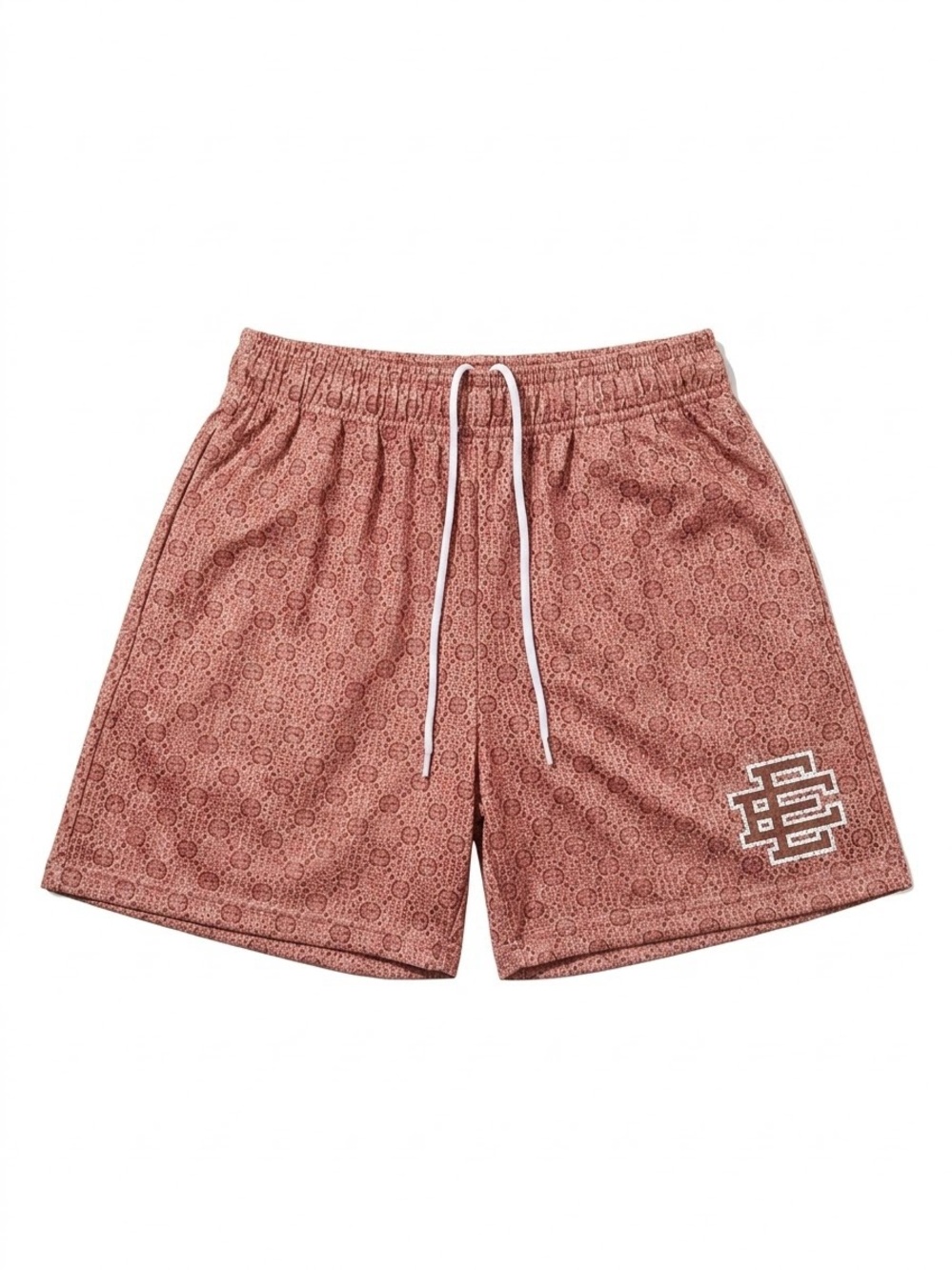 Eric Emanuel Rust Patterned Athletic Drawstring Shorts